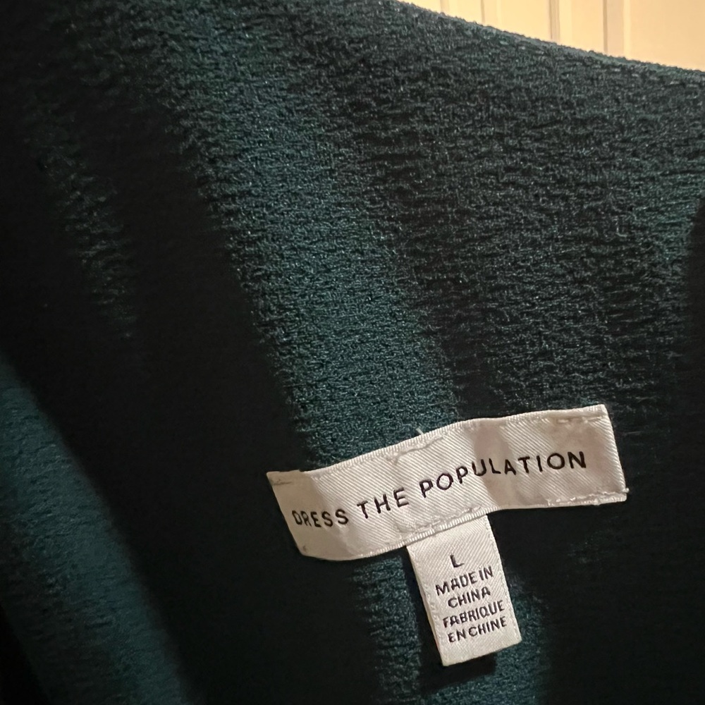 Dress the Population One-Shoulder Teal Dress - Picture 7 of 14